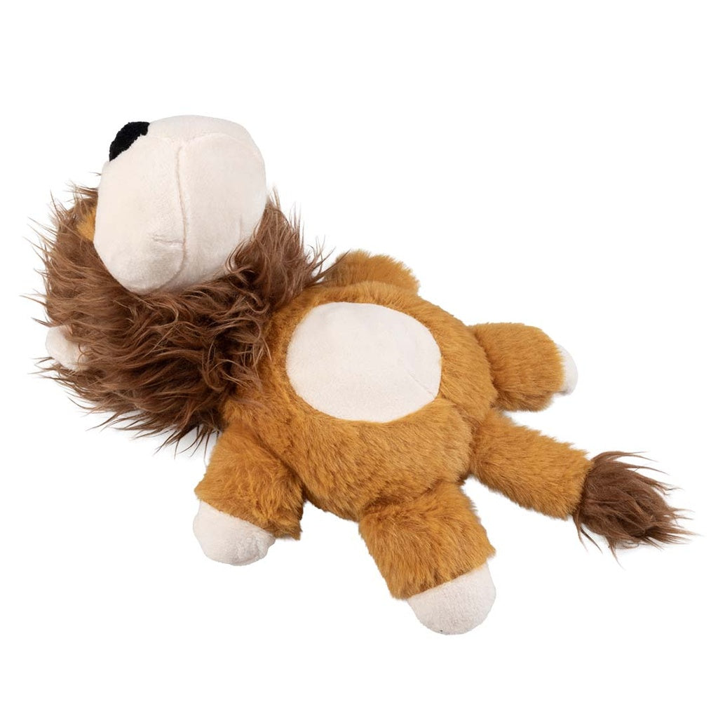 Duvo+ Plush Wildlife Lion Crackle Dog Toy 20x13x30cm - Brown