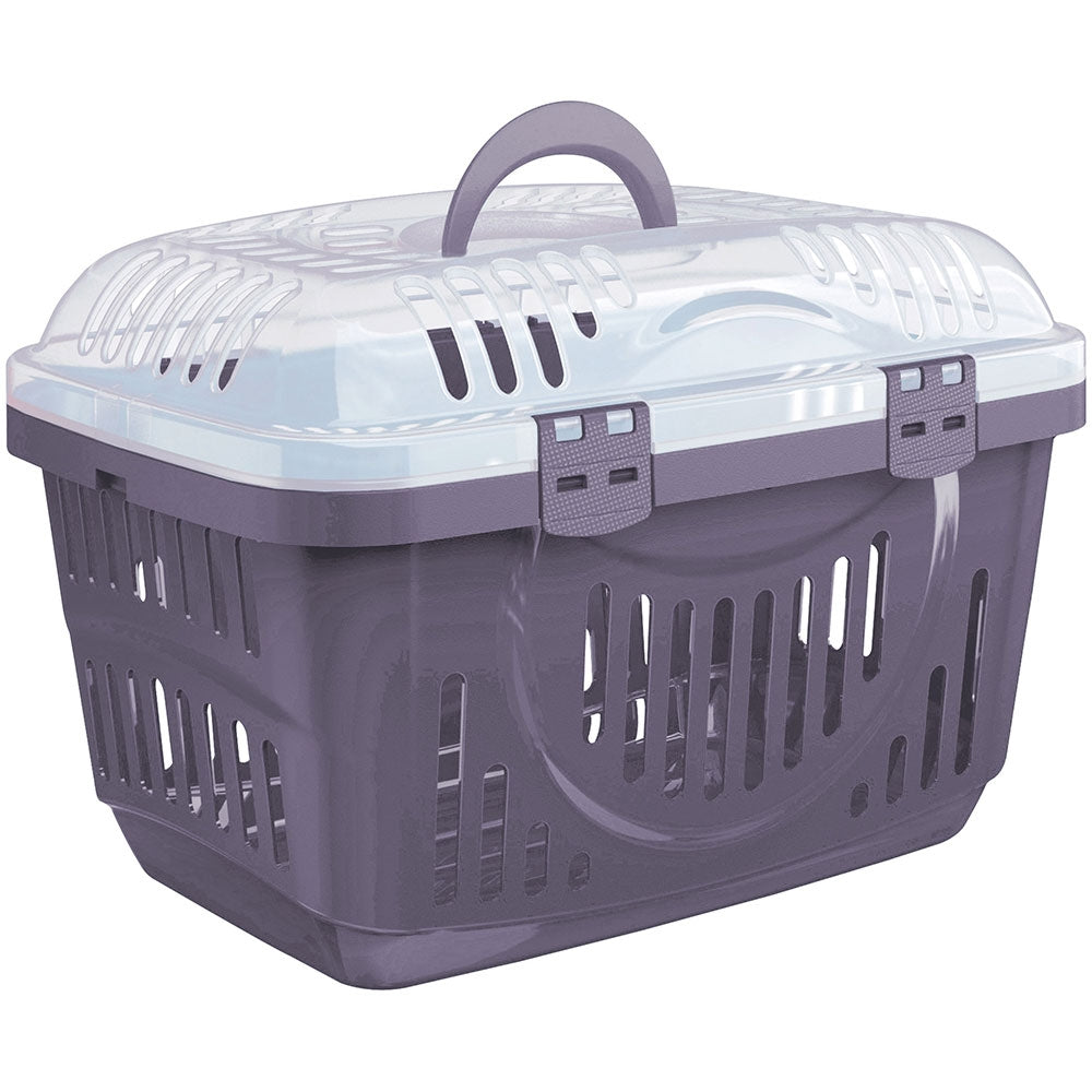 Georplast Rocket Pet Carrier Transparent Lid - Navy Blue
