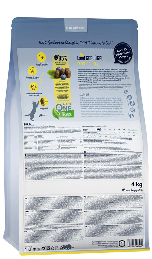 Happy Cat Culinary Farm Poultry - Cat Dry Food