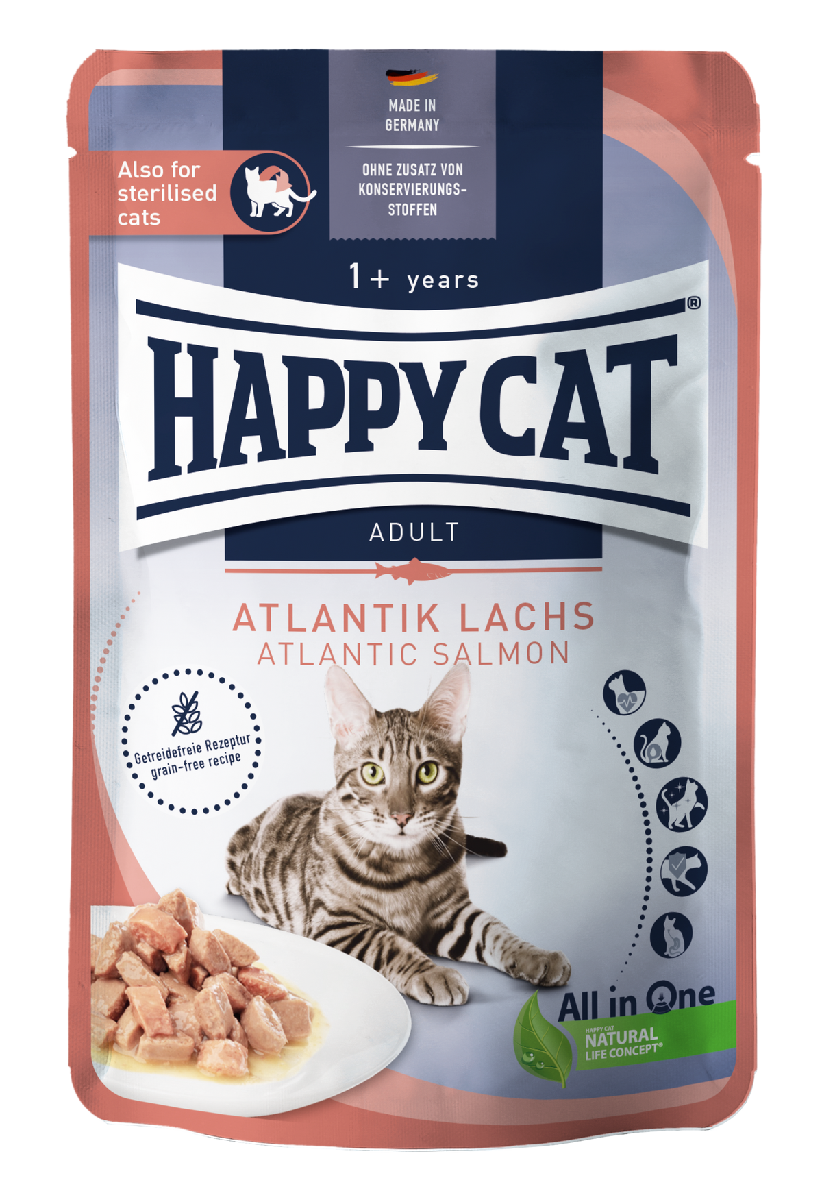 Happy Cat MIS Culinary Atlantic Salmon Wet Cat Food 85g