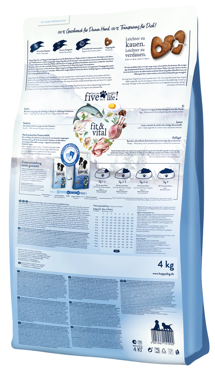 Happy Dog Fit & Vital Puppy - 10 Kg