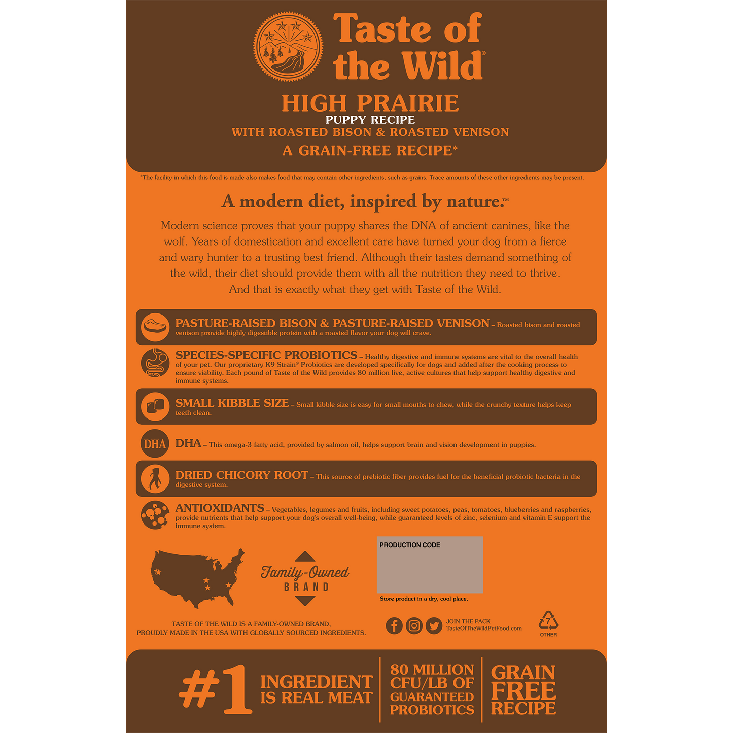 Taste of the Wild High Prairie Puppy Recipe