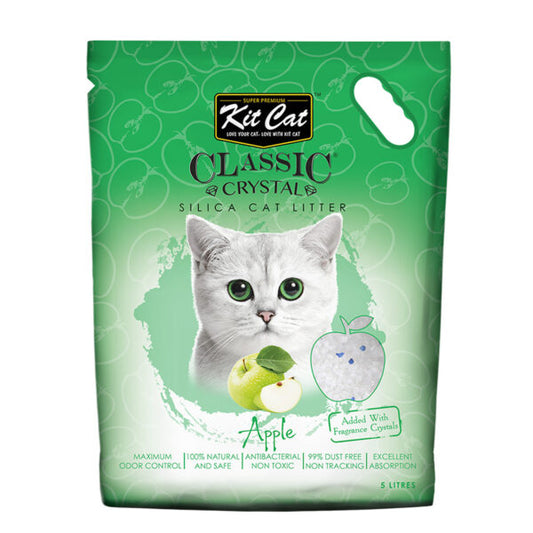 Kit Cat Classic Crystal Cat Litter – Apple (5 Liters)