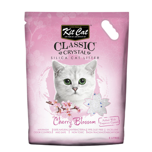 Kit Cat Classic Crystal Cat Litter – Cherry Blossom (5 Liters)