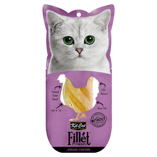 Kit Cat Fillet Fresh Grilled Chicken Cat Treats 30G