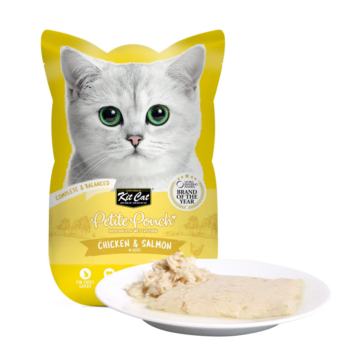 Kit Cat Petite Pouch 70g - Chicken & Salmon