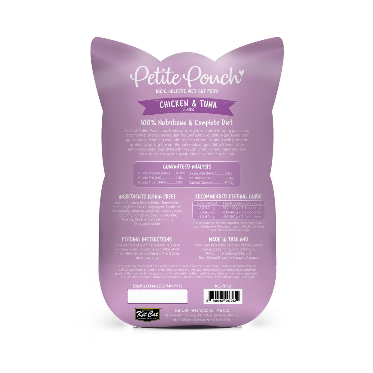 Kit Cat Petite Pouch 70g - Chicken & Tuna
