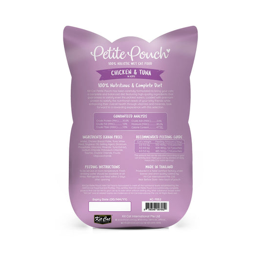 Kit Cat Petite Pouch 70g - Chicken & Tuna