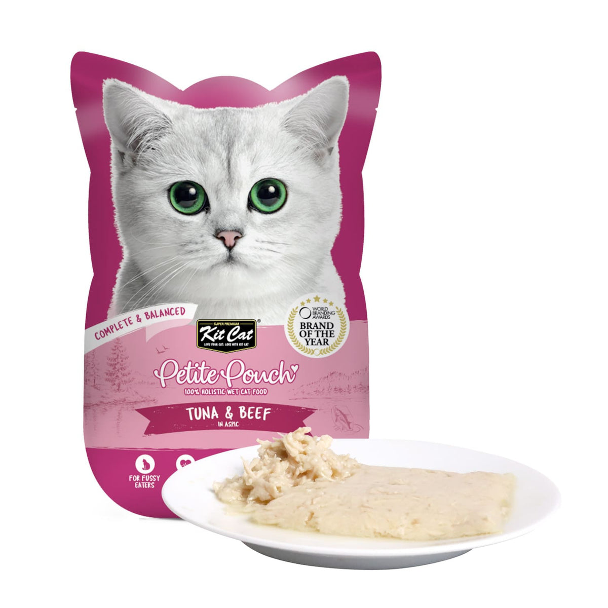 Kit Cat Petite Pouch 70g - Tuna & Beef