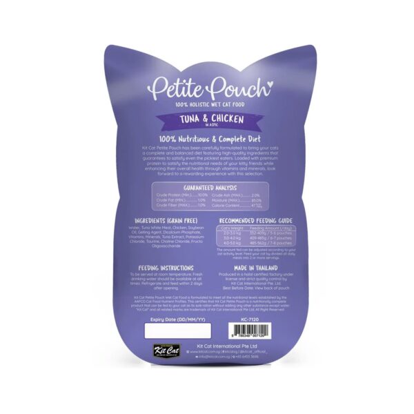 Kit Cat Petite Pouch 70g – Tuna & Chicken
