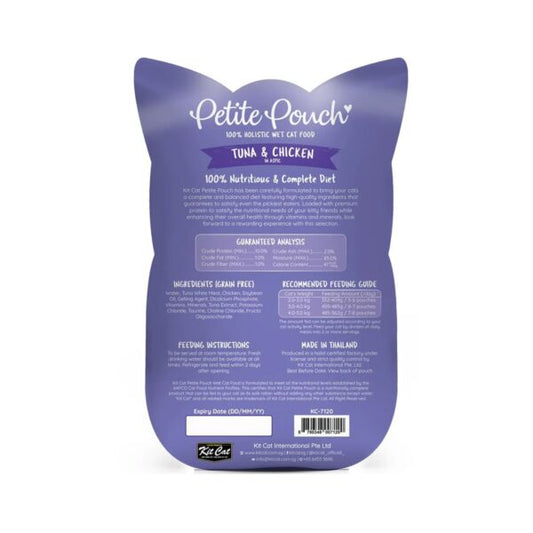 Kit Cat Petite Pouch 70g – Tuna & Chicken