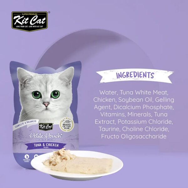 Kit Cat Petite Pouch 70g – Tuna & Chicken