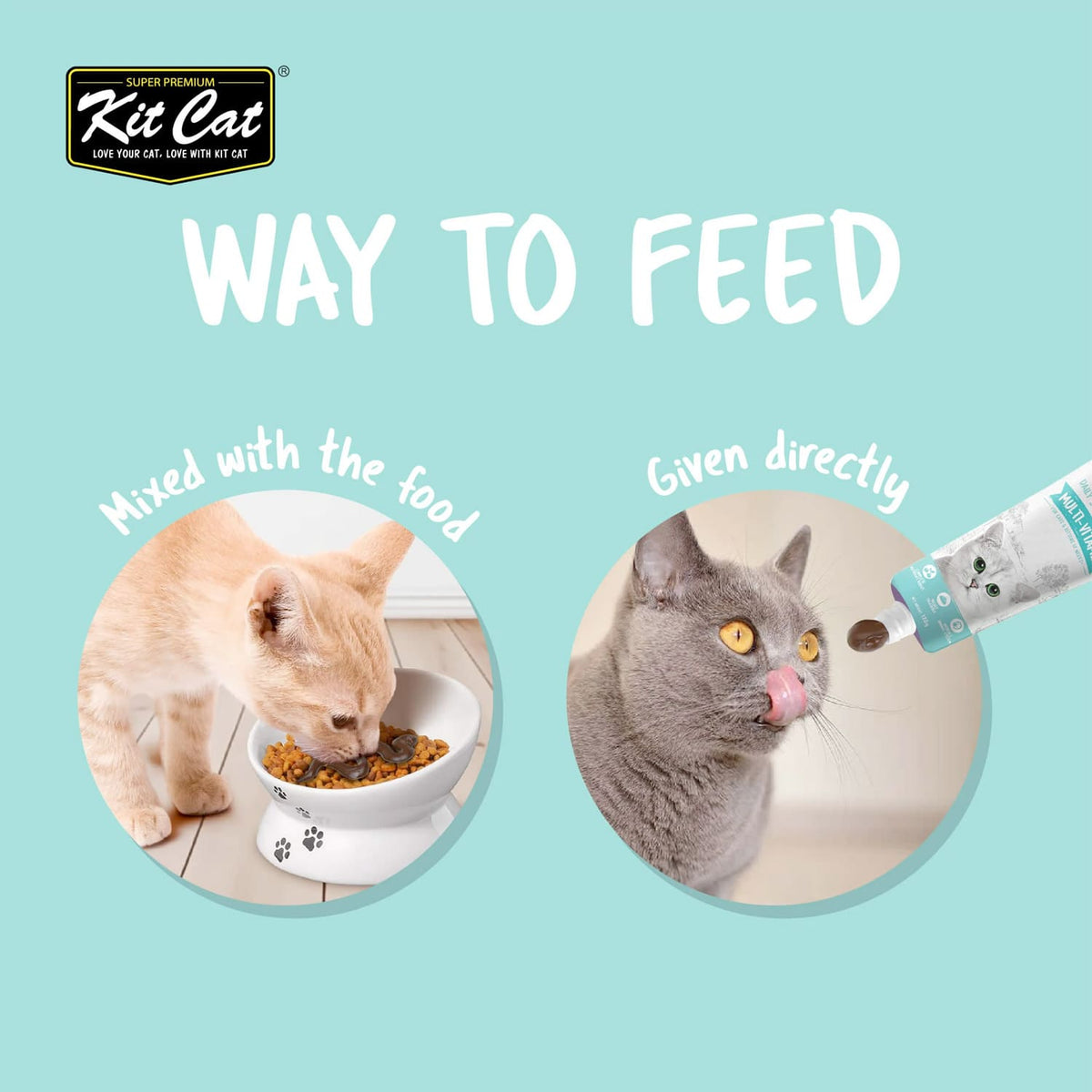 Kit Cat Daily Nutritional Supplement Gel For Cats & Kittens - Multi-Vitamin (120g)