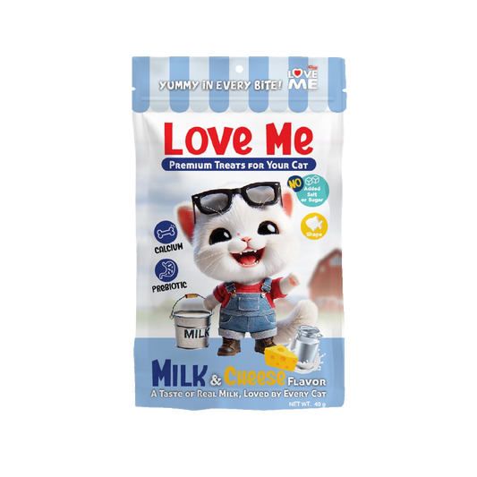 Love Me Premium Cat Treat (Milk & Cheese) 40gm