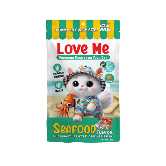 Love Me Premium Cat Treat (Seafood) 40gm