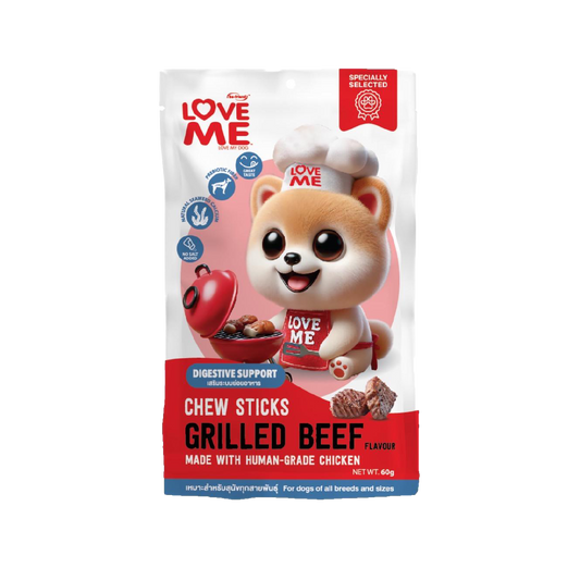 Love Me Premium Dog Treat (Grilled Beef) 60gm