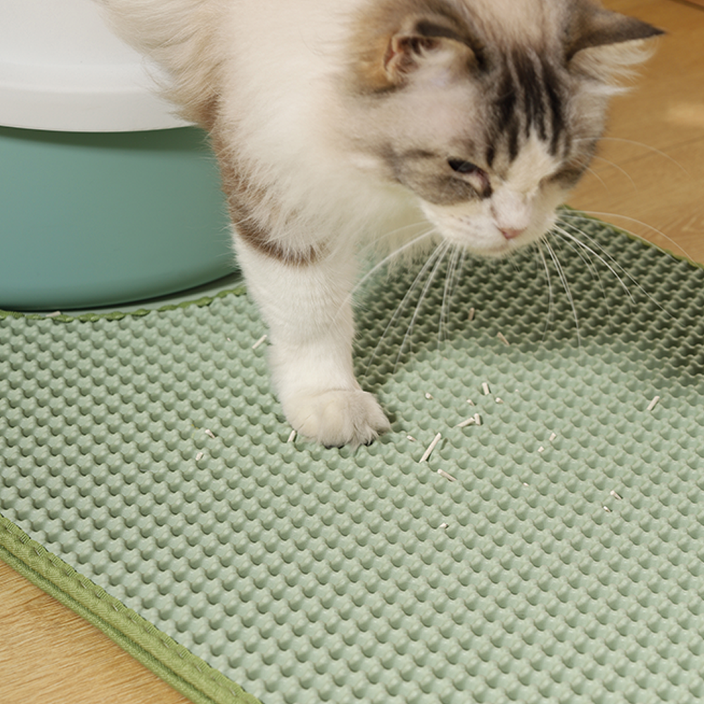 M-PETS Duplex Green Cat Litter Mat 45x65cm