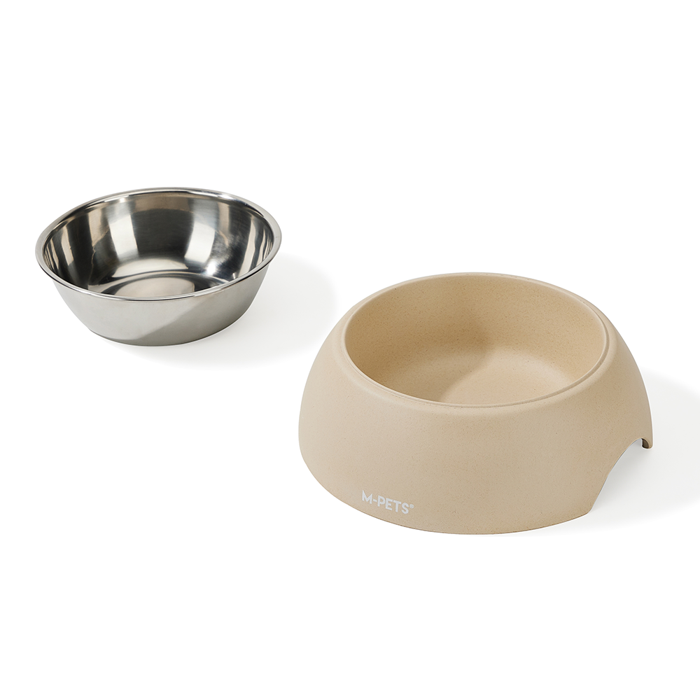 M-PETS Eco Bamboo Bowl Sand