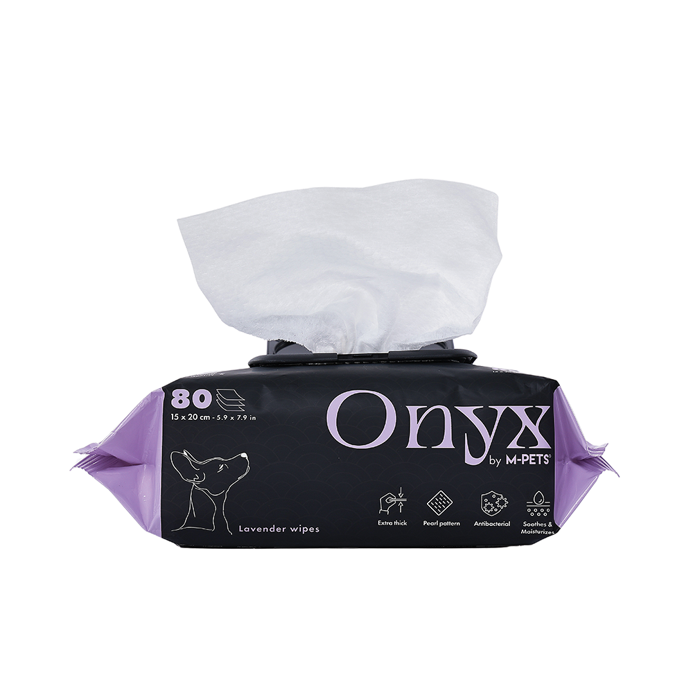 M-PETS Onyx Pet Wipes Lavender Scented 80pcs