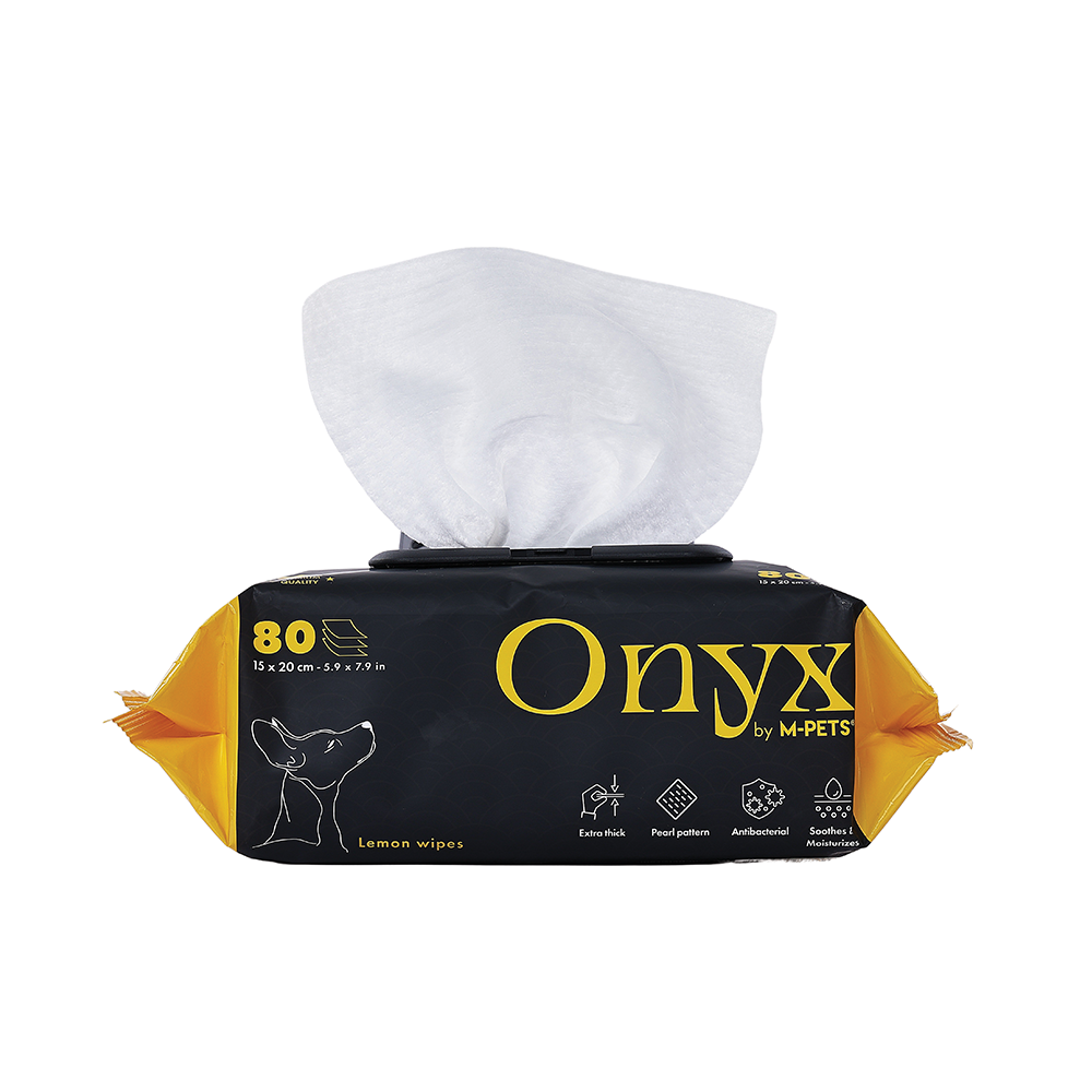 M-PETS Onyx Pet Wipes Lemon Scented 80pcs