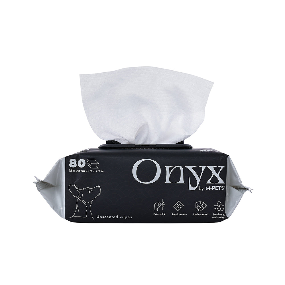 M-PETS Onyx Pet Wipes Unscented 80pcs