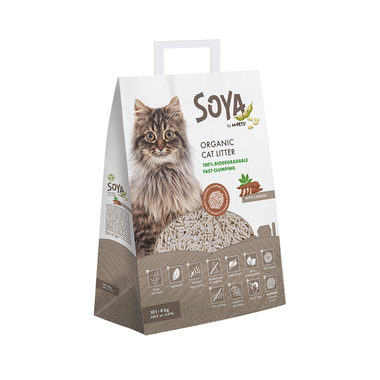 M-PETS Soya Organic Tofu Cat Litter with Cassava – 100% Biodegradable