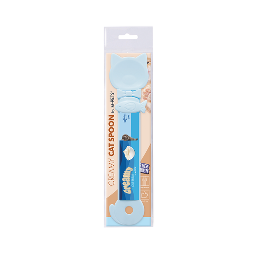 M-PETS Creamy Cat Spoon Baby Blue