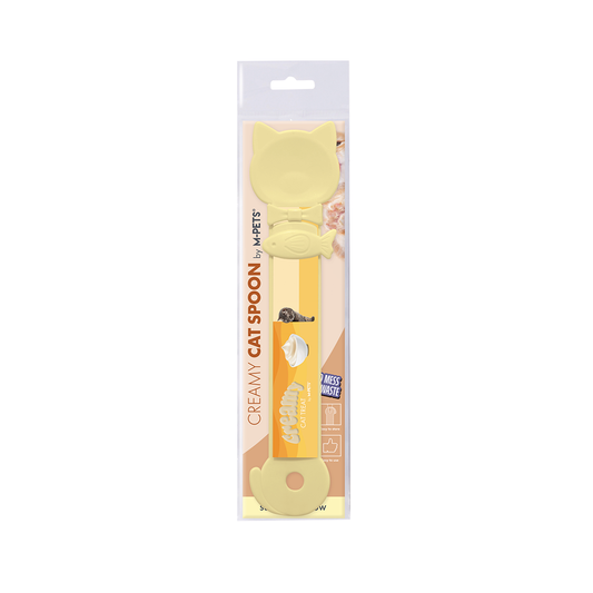 M-PETS Creamy Cat Spoon Sunshine Yellow