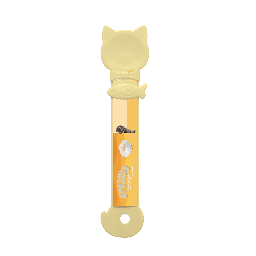 M-PETS Creamy Cat Spoon Sunshine Yellow