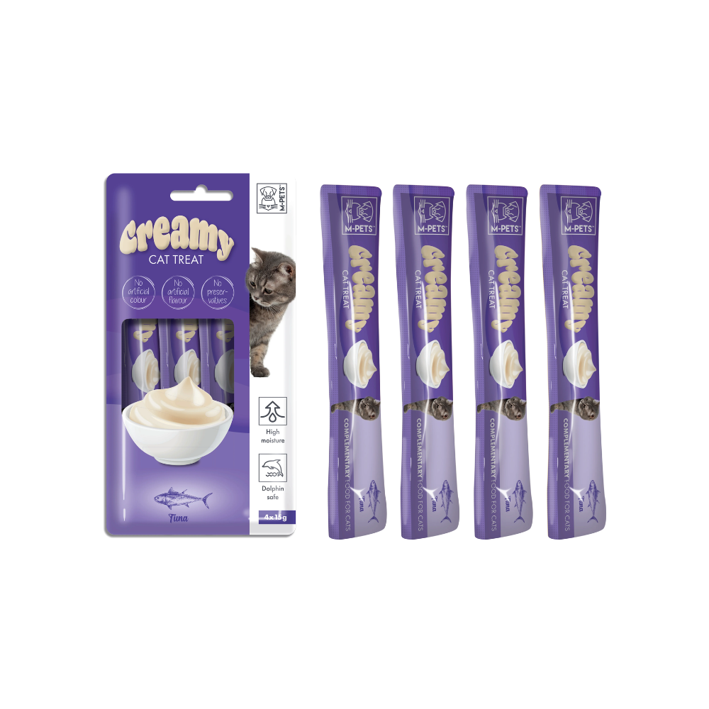 M-PETS Creamy Treats for Cats – Tuna 4x15g (60g)