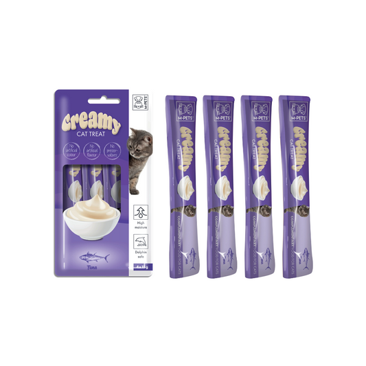 M-PETS Creamy Treats for Cats – Tuna 4x15g (60g)