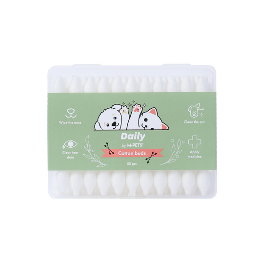 M-PETS Daily Pet Cotton Buds 10.8×8.7x4cm 55 pcs