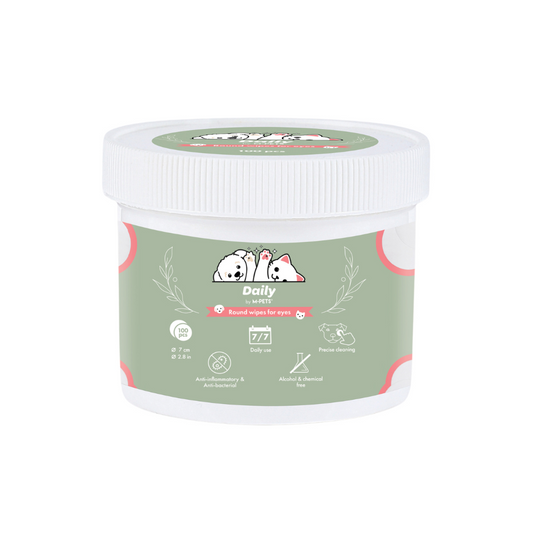 M-PETS Daily Round Wipes for Eyes 100 pcs