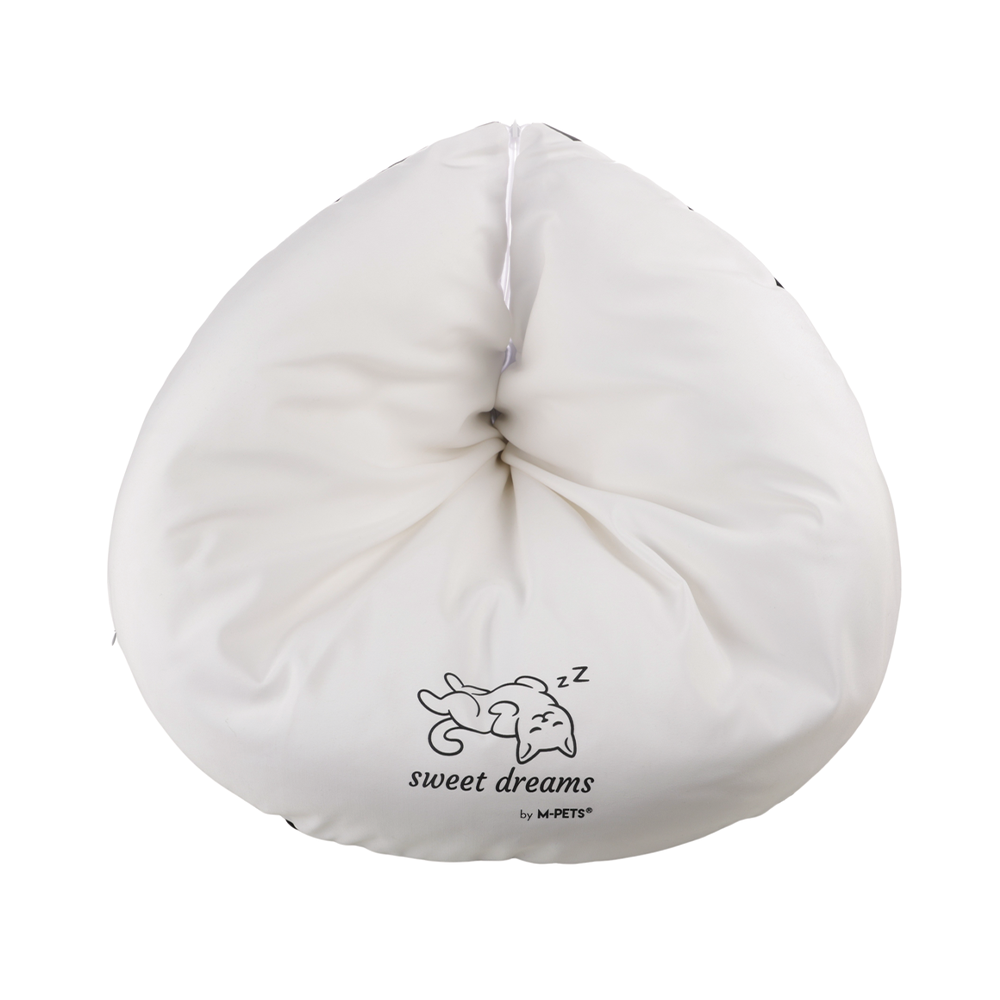 M-PETS Sweet Dreams Triangle Cat Cushion Black & White