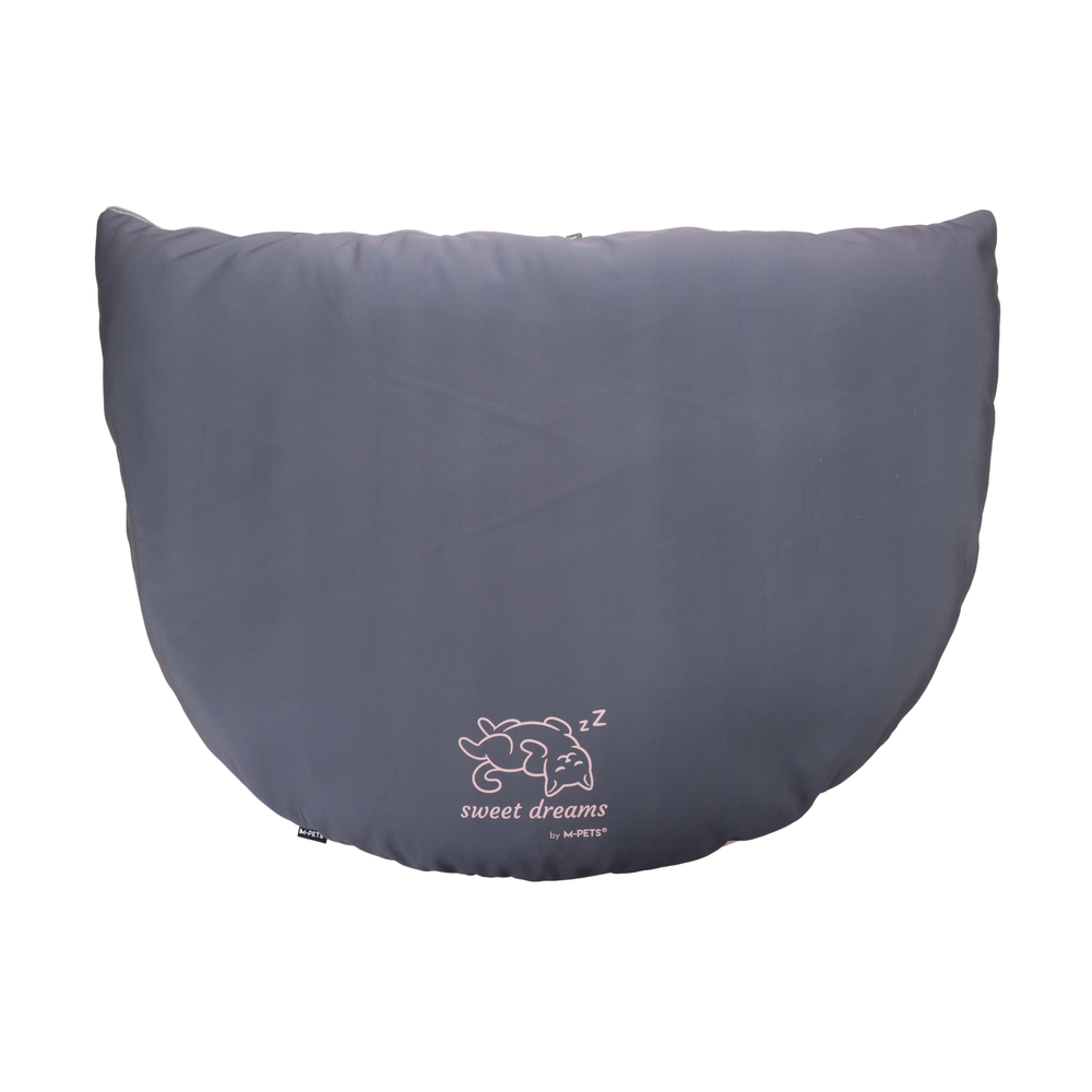 M-PETS Sweet Dreams Triangle Cat Cushion Pink & Grey
