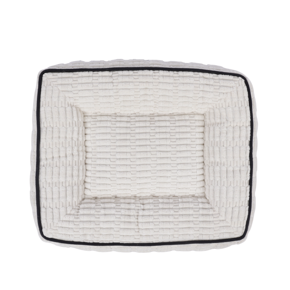 M-PETS Warm Hug Pet Bed Creamy Dreams (M: 60x50x14 cm, L: 80x65x20 cm)