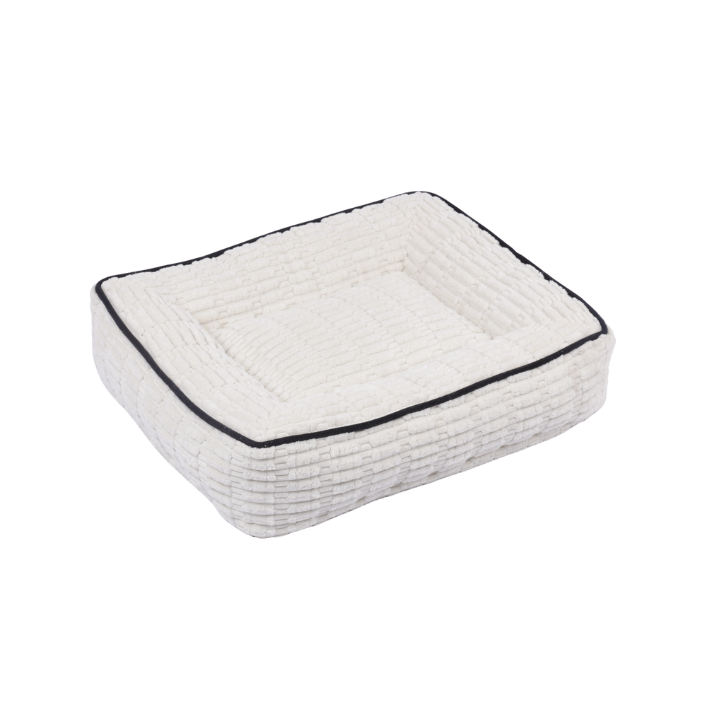 M-PETS Warm Hug Pet Bed Creamy Dreams (M: 60x50x14 cm, L: 80x65x20 cm)