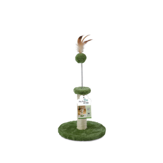 M-PETS My First Cat Tree Feather Green