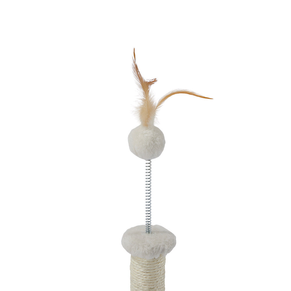 M-PETS My First Cat Tree Feather White