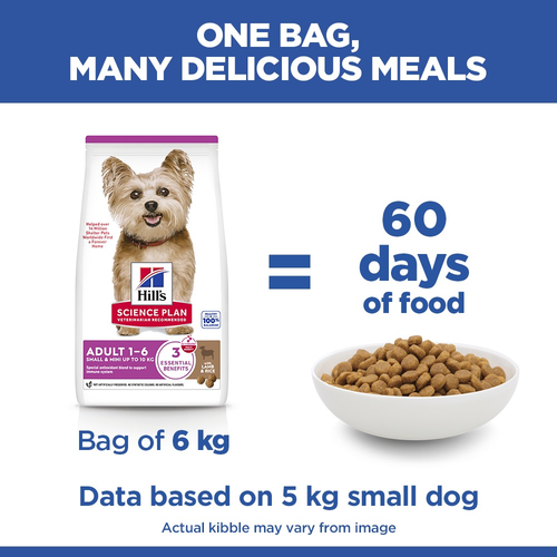 Hill’s Science Plan Small and Mini Adult Dog Food With Lamb and Rice (1.5kg)