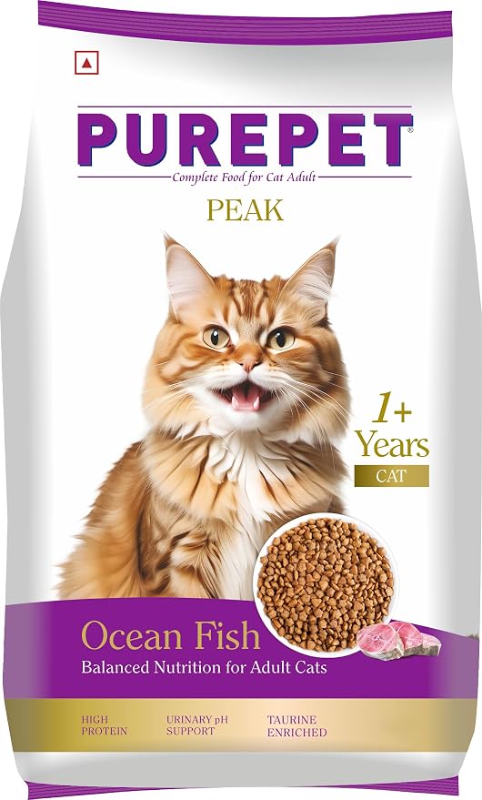 PurePet Peak Dry Cat Food Ocean Fish 1.2 Kg