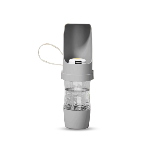 Pet Outdoor 2-in-1 Water & Snack Bottle (480+210 ML)