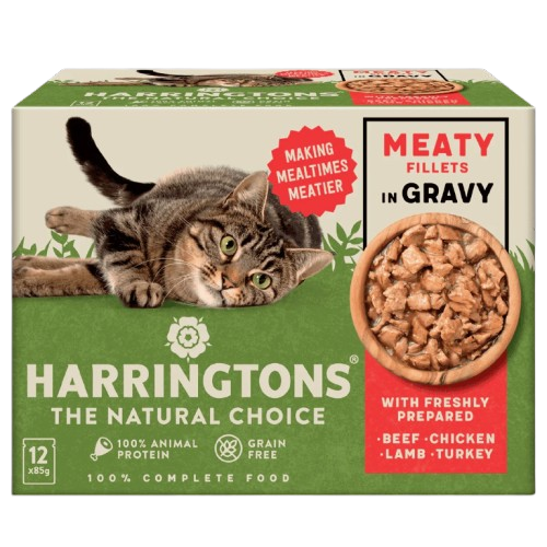 Harringtons Meat Fillets in Gravy Adult Wet Cat Food 85g / Pouch