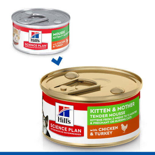 Hill’s Science Plan Wet Kitten & Mother Mousse with Chicken & Turkey