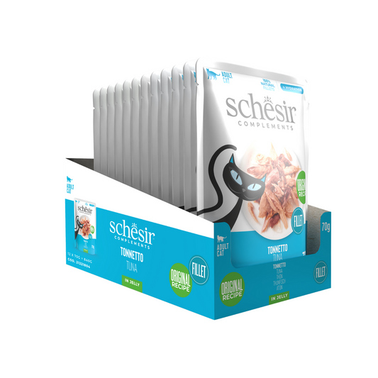 Schesir Complements Cat Wet Food in Jelly Pouch- Tuna 70g