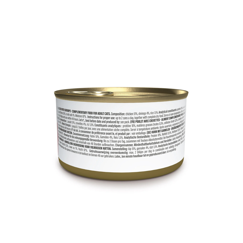 Schesir Wet Cat Food In Broth Can-Chicken With Shrimp 70g