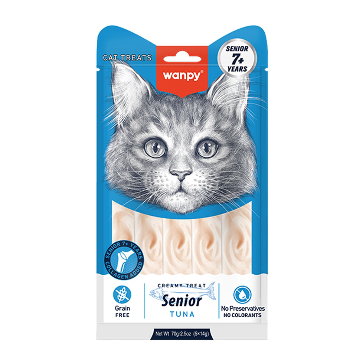 Wanpy Creamy Treat For Senior 7+ ( Tuna ) 70g