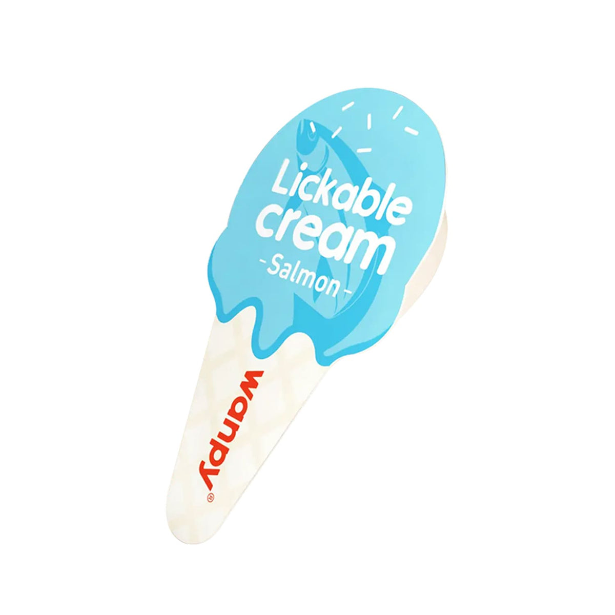 Wanpy Lickable Cream Spoon - Salmon For Cat - (16g x 10pcs/box)