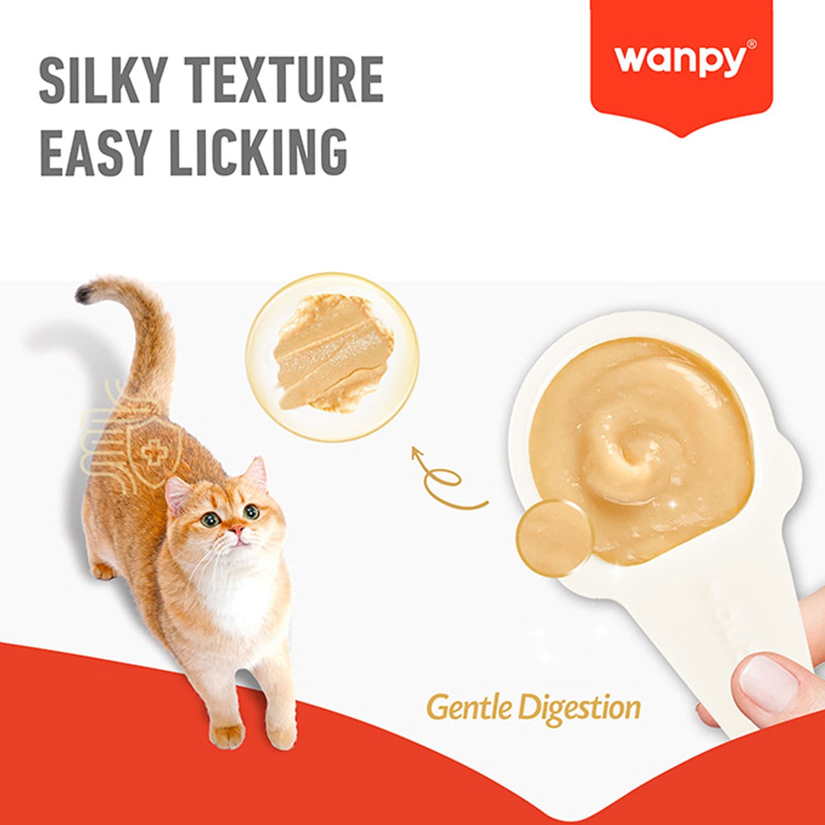 Wanpy Lickable Cream Spoon - Salmon For Cat - (16g x 10pcs/box)