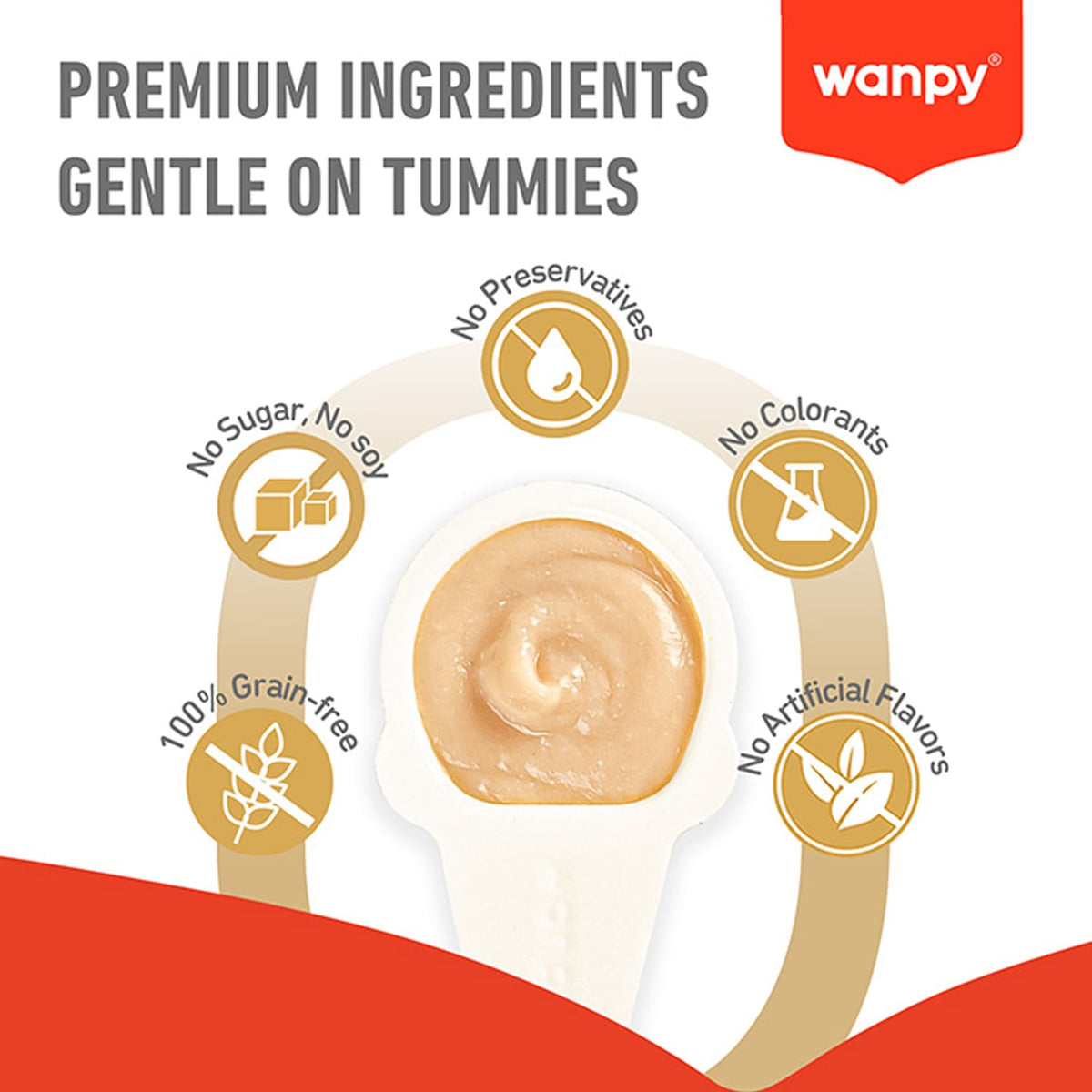 Wanpy Lickable Cream Spoon - Salmon For Cat - (16g x 10pcs/box)